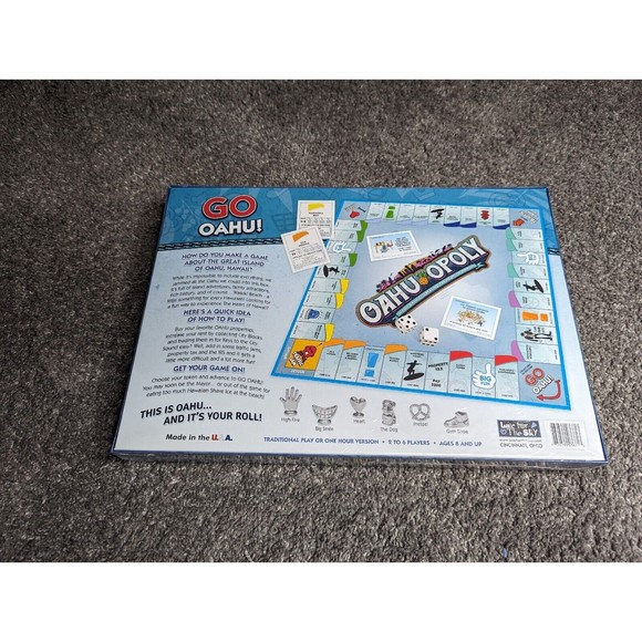 Late For The Sky Games Oahu Opoly Monopoly Style Board Game Hawaii